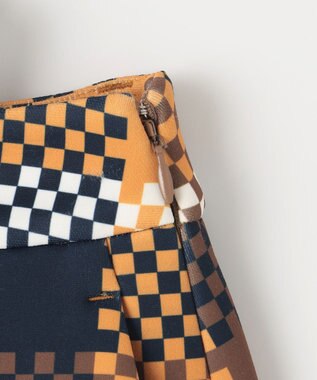 23区GOLF 【WOMEN】チェッカープリント スカート イエロー系3