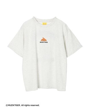 Green Parks ムジークタイガー／バックプリントＴシャツ Oatmeal