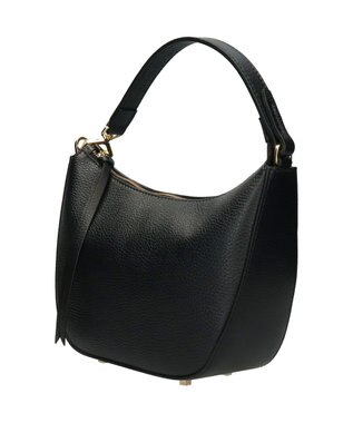 INTER-CHAUSSURES 【LORISTELLA】レザーハンドルミニハンドバッグ ブラック