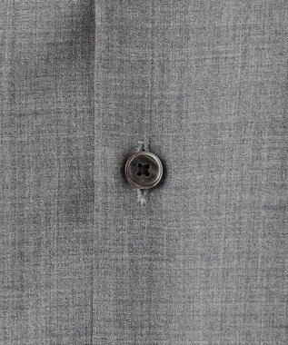 JOSEPH HOMME 【HIGH GRADE LINE】テックウールポプリン    バンドカラーシャツ ライトグレー系