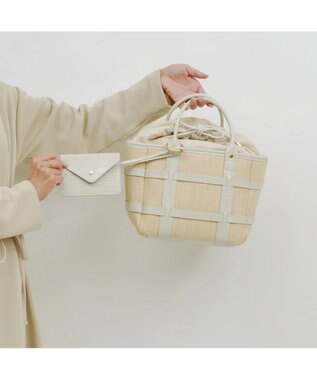 UNBILLION cachecache ポリプロピレンシートラティスバッグ