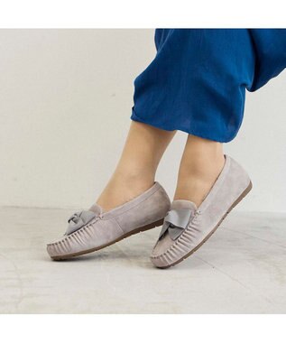 Riz raffinee <Riz raffinee>グログランリボンモカシン グレースエード