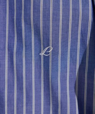 LENO REGULAR COLLAR SHIRTS 《UNISEX》 レギュラーカラーシャツ BLUE STRIPE