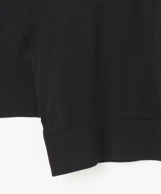 GRACE CONTINENTAL ショートドルマンニットカーディガン ブラック