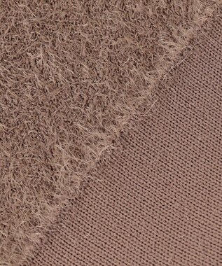 ANY L 【洗濯機可】フェザーニットベスト モカ