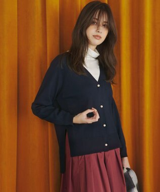 23区 【CLASSY.1月号掲載】スムージーコットン シアー ニット ホワイト系