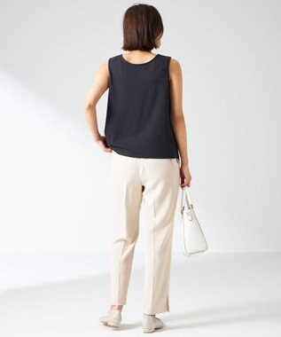 ANY SIS 【洗える】サテン2WAY タンクトップ ネイビー