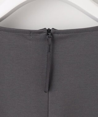 自由区 L クリアコットンポンチペプラム カットソー スレート