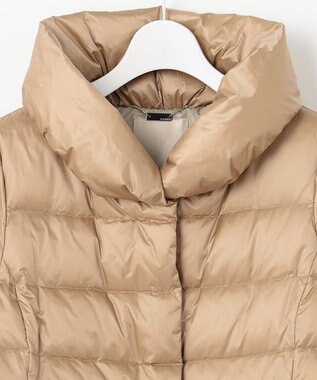 自由区 【XSサイズ～/洗える】ブライトダウン ミドル丈ダウンコート キャメル系