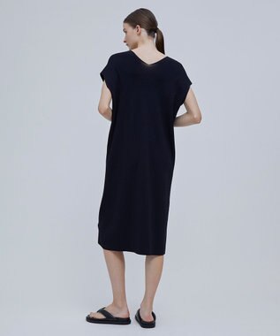 BEIGE， NADIA / サマーニットドレス Navy x Camel