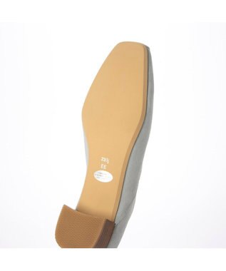 ing <ing>切替えデザインローヒールパンプス シルバー