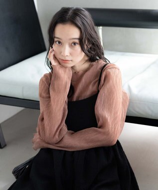 WEGO シアープリーツメロウロンT ベージュ