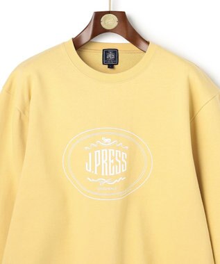 J.PRESS MEN 【J.PRESS ORIGINALS】【UNISEX】Supima Recycle French Terry Orval Logo Sweat Shirt イエロー系