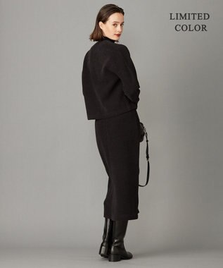 ICB L 【WEB限定カラーあり・洗える】 ジオメトリックパターン カーディガン チャコール系［WEB限定］