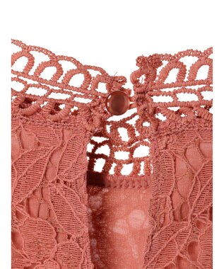 Green Parks ・Ｐｅｔｉｔ　Ｆｌｅｕｒ　フレンチレーシ－ブラウス Pink