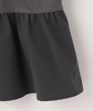 自由区 L クリアコットンポンチペプラム カットソー スレート