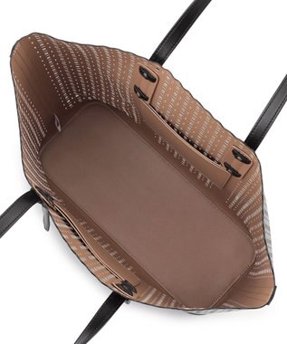 23区 フェイクレザー カットアウト トートバッグ ブラック系