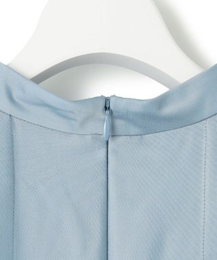 23区 L 【APPLAUDIR】ノーブルサテン レースコンビドレス ダルブルー系