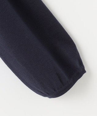 組曲 KIDS 【110-140cm】ラウンドカラー ニットジャケット ネイビー系