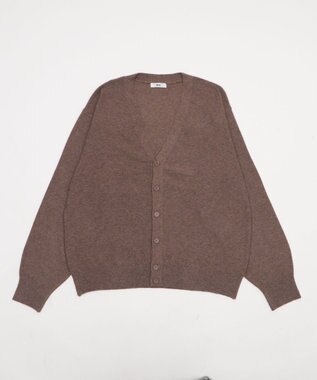 WEGO 【WEB限定/2025年秋冬新作//洗濯可/MLサイズ展開/ユニセックス着用ITEM】ドロップショルダーカーディガン ブラウン