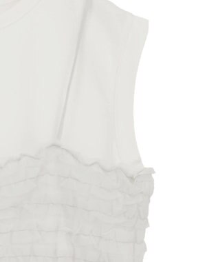 AMERICAN HOLIC 【2点セット】チュールキャミ+ノースリーブT Ivory