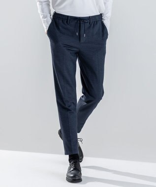  新素材【ストレッチ/セットアップ対応】クリアドビージャージー  ドロスト付テーパードパンツ / PEGG CONVERTIBLE