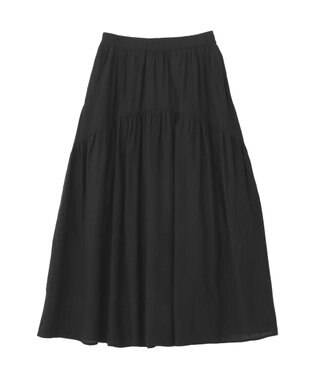 AMERICAN HOLIC 楊柳ギャザーボリュームフレアスカート Dark Navy
