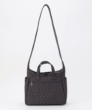 Y'SACCS キュービック×ポイントドット　2WAYトート＆ショルダー　Sサイズ ブラック