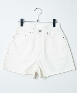WEGO 台形デニムショートパンツ オフホワイト