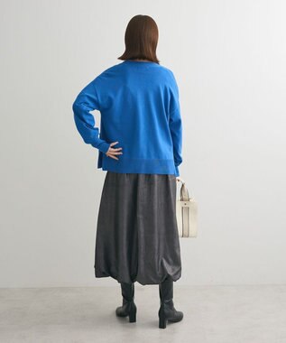 Green Parks 洗える　Ｖネックカーディガン Blue