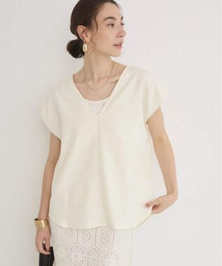 WEGO 【ANGIE VINTAGE】クロシェレースセットワンピース ホワイトアイボリー