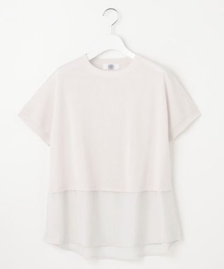 J.PRESS LADIES L 【洗える・抗菌防臭】FABRIC コンビ ニット ライトグレージュ系