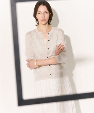 23区 レース プリーツスカート オフ系