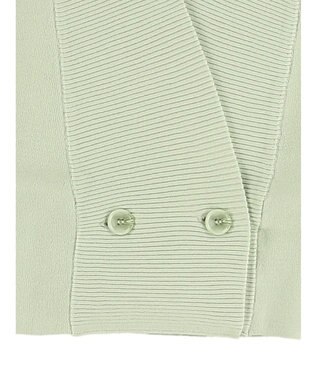 Green Parks ショート丈ミラノリブカーディガン Mint