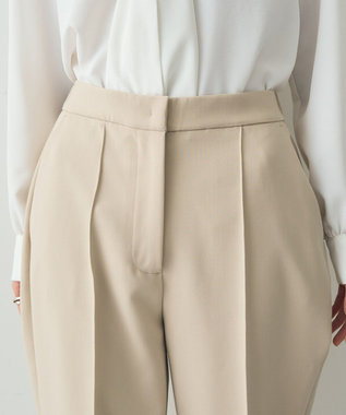 YECCA VECCA ストレッチピンタックパンツ Light Beige