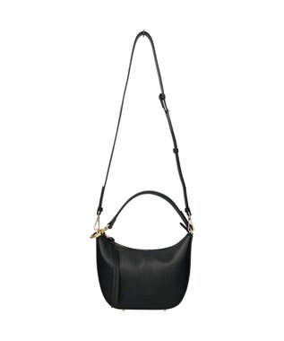 INTER-CHAUSSURES 【LORISTELLA】レザーハンドルミニハンドバッグ ブラック