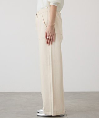 AMERICAN HOLIC ベイカーデニムパンツ White