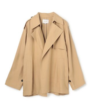 BEIGE， VESZELYITE / ラップショートトレンチコート Camel