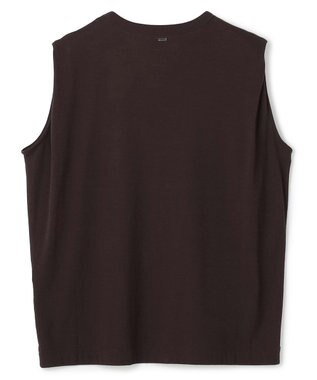UNFILO ドライタッチフライス ノースリーブ Tシャツ ブラウン