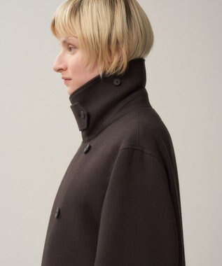 ATON SUPER 160S DOUBLE SAXONY | ダブルブレストコート - UNISEX BROWN