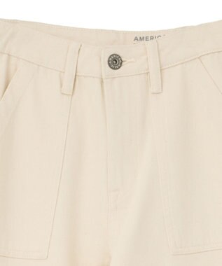 AMERICAN HOLIC ベイカーデニムパンツ White
