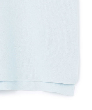 ICB コットンポリエステルスムース  プルオーバー ニット クラウドサックス