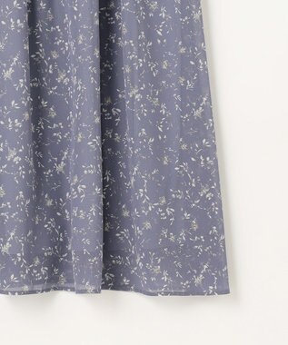 ANY SIS 【美人百花6月号掲載】フラワーブルームプリント ワンピース スモーキーブルー系