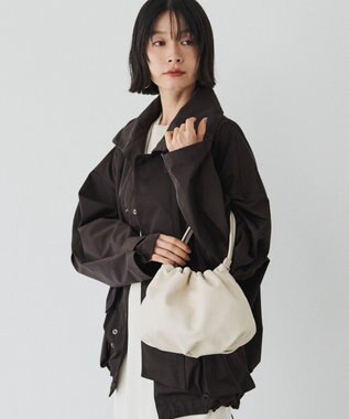 russet レザー巾着4WAYショルダーバッグ(CE-1454)