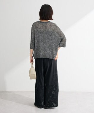 Green Parks ざっくりニットプルオーバー Gray