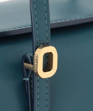 23区 ORSETTO PIAZZA スクエア ハンド バッグ ダークグリーン系