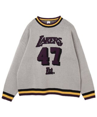 WEGO 【ユニセックス着用ITEM】別注NBAジャガードプルオーバー グレー