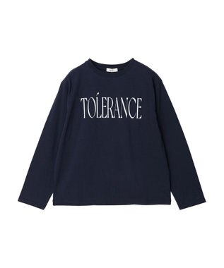earth music&ecology ｔｏｌｅｒａｎｃｅ　ロゴロンＴＥＥ Dark Navy