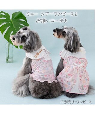 PET PARADISE ディズニー ミニーマウス エコメイド タンクトップ 《リボン襟》 小型犬 ピンク