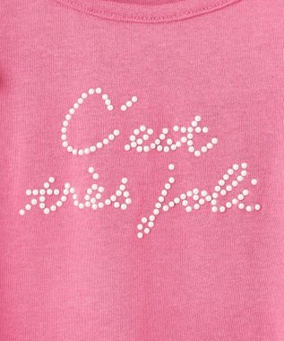 ANY KIDS パール リボン Tシャツ ピンク